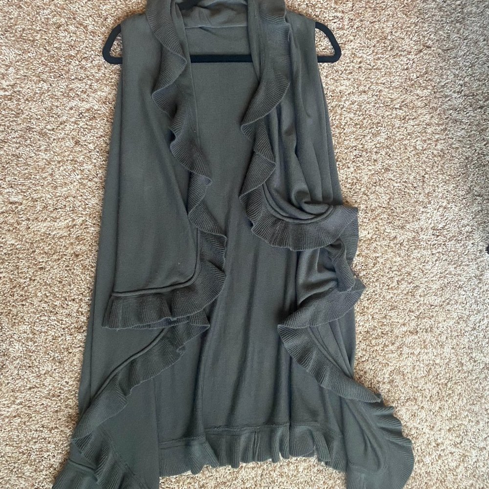 ruffled tunic vest